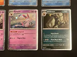 Pokemon Prismatic Evolutions Cosmo Holo Promo Cards (8) Mini Tin Costco Pack - Image 4