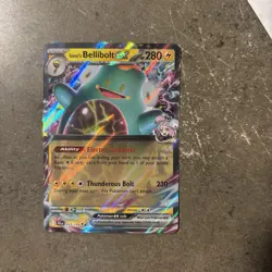 Pokemon Journey Together Iono's Bellibolt EX Holo Card 53/159 Double Rare - Image 1