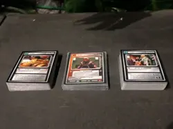 STAR TREK CCG RULES OF ACQUISITION COMMON/UNCOMMON 79/80 Card Set + 13 Rare NM - Image 1