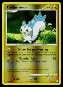 Pokemon Card - Pachirisu Diamond and Pearl 35/130 Reverse Holo - Image 1
