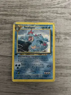 Pokemon TCG Feraligatr Neo Genesis 5 Holo 1st Edition Holo Rare - Image 1