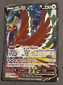 Ho-Oh V Ultra Rare Full Art - Pokemon Sword & Shield Silver Tempest #187 - Image 1