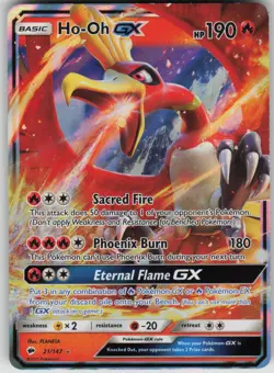 Pokemon TCG Ho-Oh GX Ultra Rare SM - Burning Shadows 21/147 - Image 1