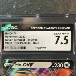 Ho-Oh V Play! Prize Pack #3 Holo Silver Tempest 140/195 CGC 7.5 Pokemon TCG - Image 2