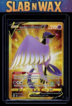 Pokemon tcg SWSH09: Brilliant Stars Galarian Articuno V (Secret) #181/172 - Image 1