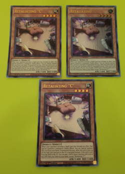 Yu-Gi-Oh Retaliating "C" Ultra Rare 1st Edition GFP2-EN108 Nm 3 card play set - Image 1