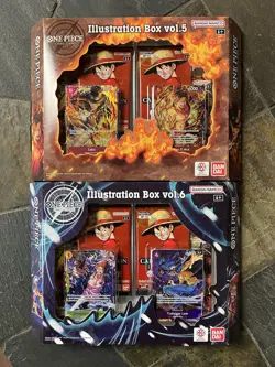 Bandai Namco One Piece Card Game Illustration Box vol.5 & vol.6 Promo 2 Boxes - Image 1