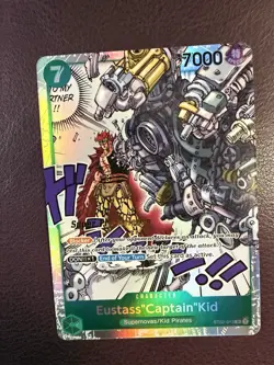 One Piece CCG Eustass Captain Kid ST02-013 Super Pre-release Promo - Image 1
