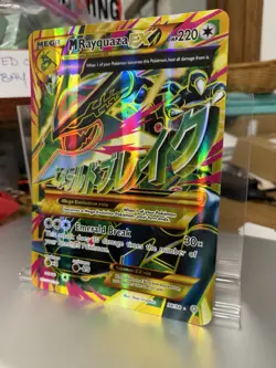 Mega M Rayquaza EX Jumbo/Oversized Card 98/98 Full Art Holo - Image 3