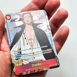 Shanks OP-01 Secret Rare Manga Premium Custom One Piece TCG Proxy Card - Image 3