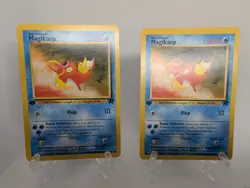 Magikarp X2 47/82 1st Edition Uncommon Team Rocket Pokemon Card - Image 1