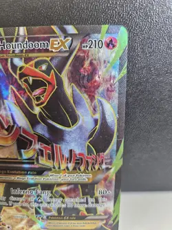 MP M Houndoom EX Full Art 154/162 Breakthrough Ultra Rare Holo Pokemon Card - Image 5