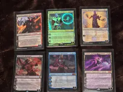 MTG Planeswalker x6 Tezzeret Cruel Machinist/Dovin Hand of Control/Ashiok Wicked - Image 1