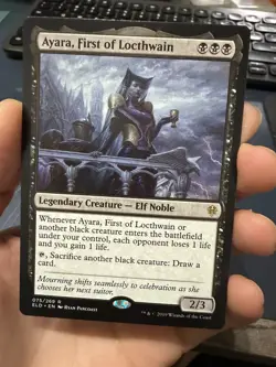 Wizards of the Coast Ayara, First of Locthwain Eldraine Rare Black Legendary - Image 1