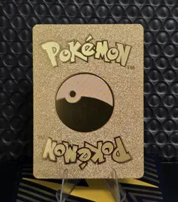 Pokemon Pikachu V 190hp Gold Foil Fan Art Collector Card TCG - Image 2