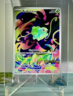 Pokemon TCG Bulbasaur 133/132 Mega Evolutions IR Stamped Promo sealed Mint - Image 1