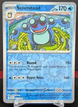 Pokemon Seismitoad 021/086 Reverse Holo Black Bolt English - Image 1