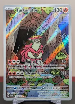 Pokemon Turtonator #146/142 English Stellar Crown Illustration Rare - Image 1
