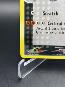 2004 Pokemon POP Series 1 Tyranitar ex 17/17 Non-Holo Rare Vintage LP/NM - Image 4