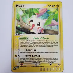 Plusle - 8/97 - Holo Rare e-Series EX Dragon - Pokemon TCG - Damaged - Image 1
