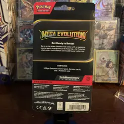 Pokemon Mega Evolution Premium Checklane Blister Pokemon Booster Pack Tyranitar - Image 2