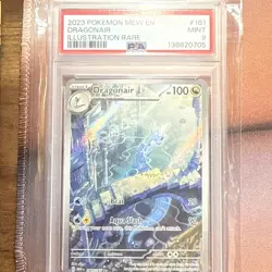 2023 POKEMON MEW EN-151 ILLUSTRATION RARE #181 DRAGONAIR PSA 9 - Image 1