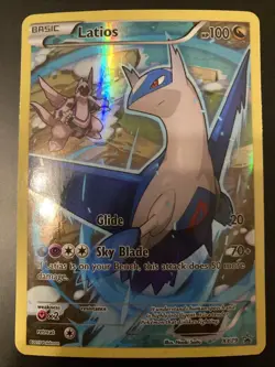 Pokemon TCG Latios XY79 XY Black Star Promo Full Art Ultra Rare Holo (LP) - Image 1