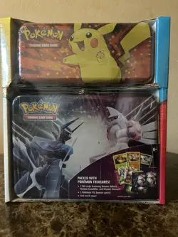 Pokemon Back to School Collector Chest Box Pikachu Voltorb Booster TCG - Image 1