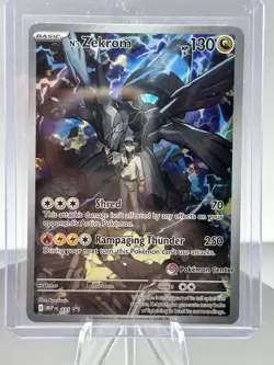 N's Zekrom Ascended Heroes Pokemon Center Stamped ETB promo #031 - Image 1