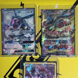 Mint Condition, Pokemon TCG Rayquaza GX, Mega Lucario EX, Armored Mewtwo - Image 1