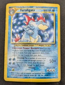 2000 Pokemon Neo Genesis #4/111 Feraligatr Holo - Damaged - Image 1
