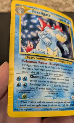 2000 Pokemon Neo Genesis #4/111 Feraligatr Holo - Damaged - Image 3