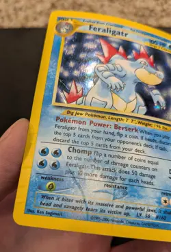 2000 Pokemon Neo Genesis #4/111 Feraligatr Holo - Damaged - Image 4