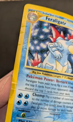 2000 Pokemon Neo Genesis #4/111 Feraligatr Holo - Damaged - Image 5