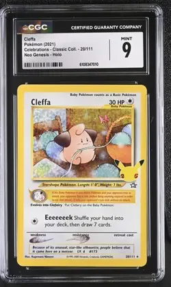 Cleffa *CGC 9* Holo *Celebrations* #20 *2021* Pokemon - Image 1