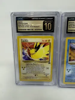 Pokemon Moltres, Zapdos, Articuno Aoki Error WOTC Promos CGC 10 PRISTINE Seq Set - Image 2