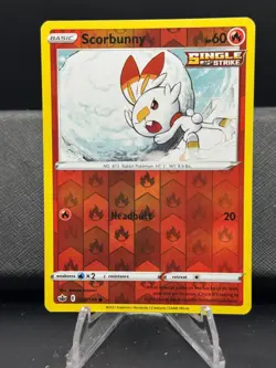 Pokemon, Chilling Reign - Scorbunny, #026/198 - Reverse Holo - Image 1