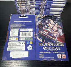 One Piece OP14 Sleeved Booster Pack The Azure Sea's Seven *20 Packs* New Sealed - Image 3