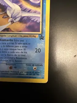 Articuno Black Star Promo 22 Ni.34 No144 SPANISH Pokemon Card - Image 2