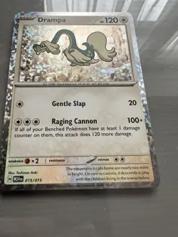 Pokemon Drampa Promo Card 015/015 2024 McDonald’s Dragon Discovery (Holo) - Image 2