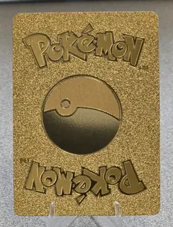 Pokemon Pikachu VMAX Rainbow 310hp Gold Foil Fan Art Collector Card TCG - Image 2
