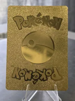 Pokemon Pikachu V 725hp Gold Foil Fan Art Collector Card TCG - Image 2