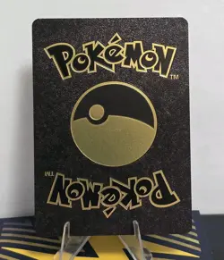 Pokemon Charizard 120hp Black Vinyl Gold Foil Fan Art Collector Card TCG - Image 2