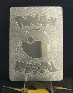 Pokemon Deoxys VSTAR 270hp Silver Foil Fan Art Collector Card TCG - Image 2