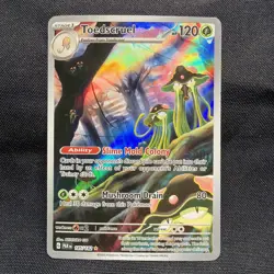 Pokemon TCG Toedscruel 185/182 SV04: Paradox Rift Illustration Rare Holo Card - Image 1