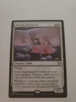 MTG Nesting Dovehawk Commander: March of the Machine 0017 Regular Rare - Image 1