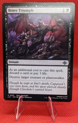 MTG Bitter Triumph The Lost Caverns of Ixalan 0091 Regular Uncommon - Image 1