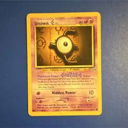 Pokemon Unown [E] 67/75 Neo Discovery Common Basic HP40 Regular 2001 - Image 1