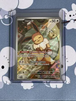 Pokemon TCG - Eevee SVP 173 Illustration Rare Promo - Prismatic Evolutions - NM - Image 1