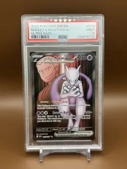 Pokemon TCG Team Rocket's Mewtwo ex 213/182 Sv10: Destined Rivals Holo PSA 9 🔥 - Image 1